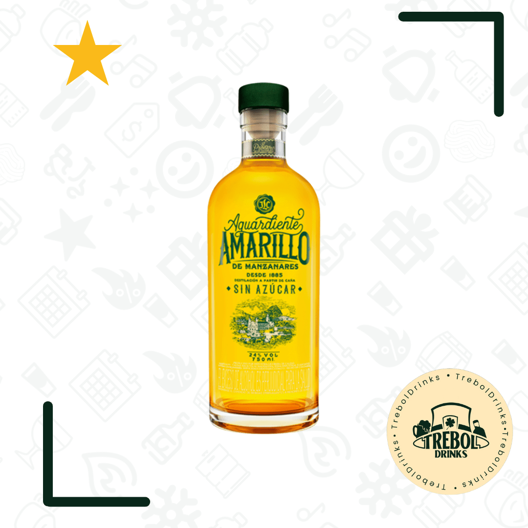Botella de Aguardiente Amarillo 750ml