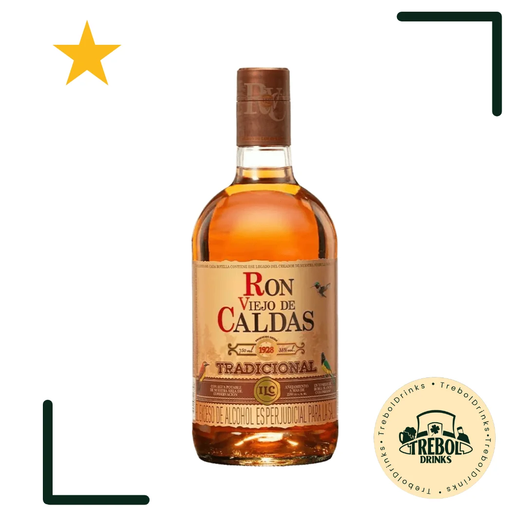 Botella de Ron Viejo de Caldas 5 Años 750ml